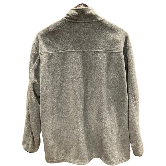 Fleece Zipper Jacket Coat Grey Mens 2XL Foundry Supply Zip Pockets Gorpcore - Picture 3 of 12